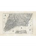 Fototapete Old City Map New York