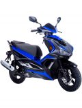 Motorroller Striker, 50 ccm, Euro 4, schwarz-blau
