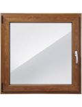 Kunststoff-Fenster Classic 400, BxH: 100x100 cm, eichefarben-dunkel, in 2 Varianten