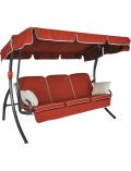 Hollywoodschaukel Comfort Style, 3-Sitzer, rot