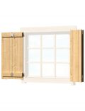 Fensterladen, BxH: 54x54 cm, fr Gartenhaus Colorado