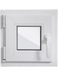 Kunststoff-Fenster, 2 Stk., BxH: 40x40 cm, wei, Anschlag links oder rechts