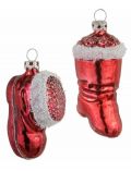 Thringer Glasdesign TGS-Christbaumschmuck Stiefel, Made in Germany, (2tlg.), Advent
