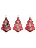Thringer Glasdesign TGS-Christbaumschmuck Bume, Made in Germany, (3tlg.), Advent